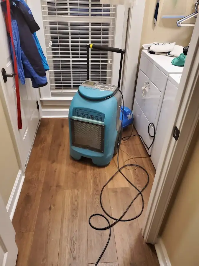 Commercial dehumidifier deployed for Flood Damage Cleanup in Papillion