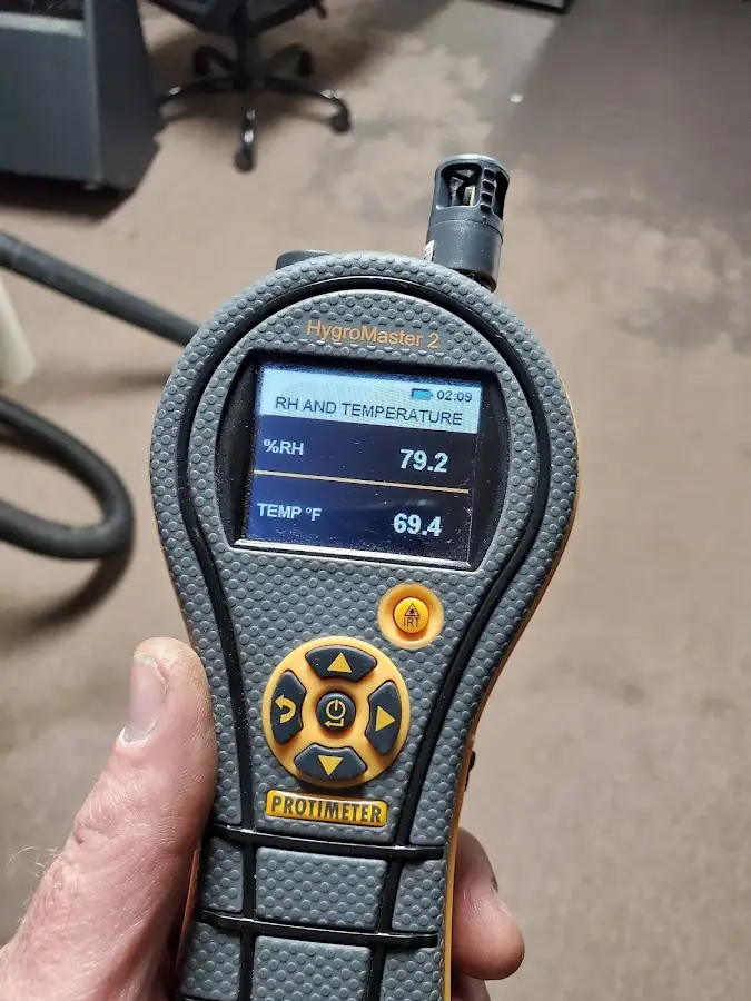 Moisture meter humidity assessment for Fire & Smoke Damage Restoration in Papillion