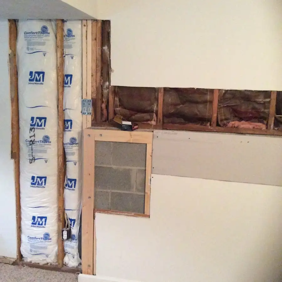 Wall insulation replacement during Contents Cleaning & Restoration in Papillion